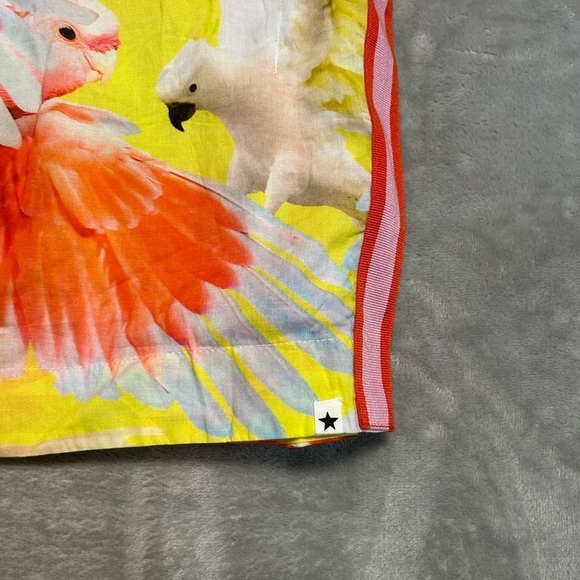 Molo Girls Tunic Top XL 6-8 Parrots Yellow Tropical Colorful - Picture 5 of 7